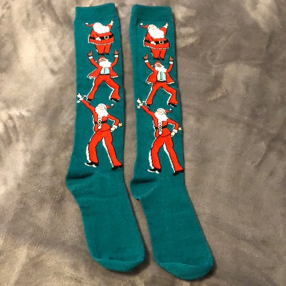 Other - NWOT disco Santa socks